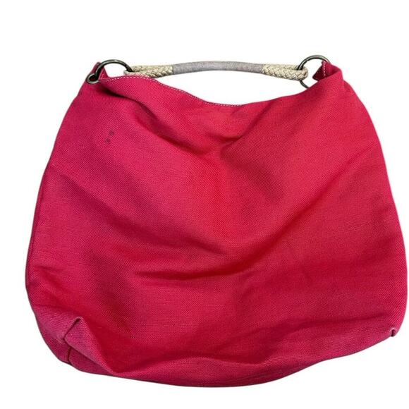 Vintage Nordstrom Red Hobo Handbag Y2K 2000s 90s - Picture 3 of 9